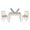 International Concepts Rectangle Table with 2 Mission Juvenile Chairs, 24 W, 33.1 L, 22.2 H, Wood, Unfinished K-JT2532L-263-2 - alternate 2